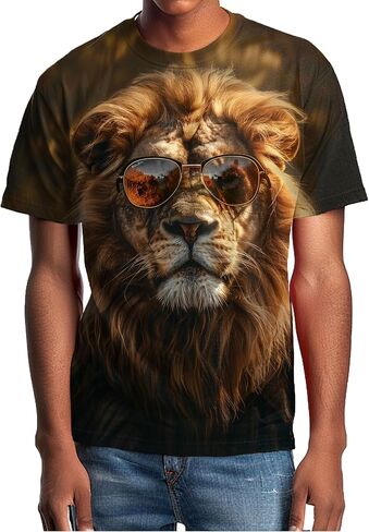Men's Print Graphic T Shirt Short Sleeve Summer T-Shirt Novelty Casual Tee in Saudi Arabia