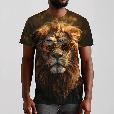 Men's Print Graphic T Shirt Short Sleeve Summer T-Shirt Novelty Casual Tee in Saudi Arabia