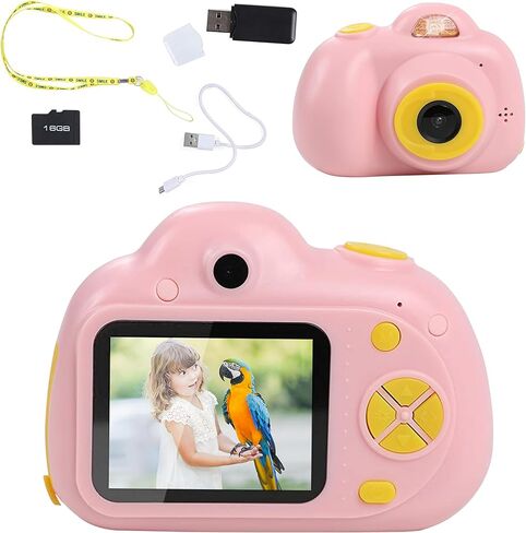 كاميرا رقمية للأطفال من آي كيو تويز - تلتقط الصور ومقاطع الفيديو وتشغيل الصور الرقمية. يتضمن كابل USB وبطاقة SD سعة 16 جيجابايت وقارئ بطاقة USB (أزرق) in Kuwait
