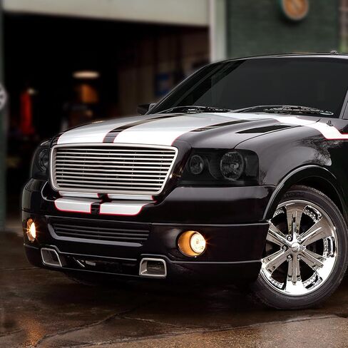 DNA MOTORING Pair OE Style Headlights Compatible with 04-08 F150 / 2006 Mark LT, Black Housing/Smoked Lens/Clear Reflector, HL-OH-F15004-BK-SM-CL1 in Saudi Arabia