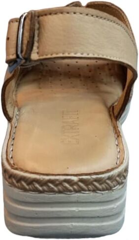 Alice Women's Comfortable, Leather Sling Back Sandal with Extra Cushioned Soft Footbed in Saudi Arabia