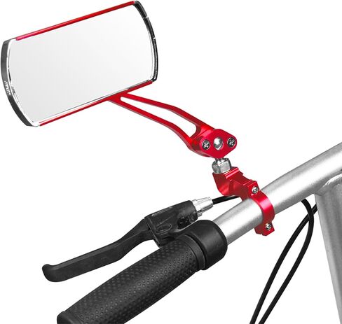 Bicycle Mirror,A Pair of 360°Rotation Back Rearview Mirror Handlebar Wide Angle Bike Mirror-Black in Saudi Arabia