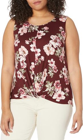 Star Vixen Women's Sleeveless Twist Front Fashion Top in Saudi Arabia