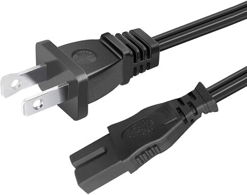 الشكل D 8.2ft 2 سلك الطاقة الشق ل Vizio Soundbar 2.1 sb362an-f6 SB3621n-E8M SB3621N-E8 SB3621n-E8B SB3821-C6 SB3621n-G8 شريط الصوت سلك الطاقة استبدال كابل التيار المتردد in Saudi Arabia