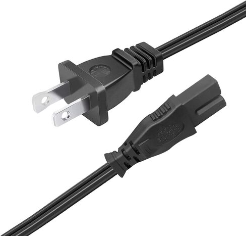 الشكل D 8.2ft 2 سلك الطاقة الشق ل Vizio Soundbar 2.1 sb362an-f6 SB3621n-E8M SB3621N-E8 SB3621n-E8B SB3821-C6 SB3621n-G8 شريط الصوت سلك الطاقة استبدال كابل التيار المتردد in Saudi Arabia