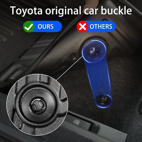 سجادات أرضية لسيارة Toyota Highlander 2014-2019: سجادات سيارة مطاطية تناسب جميع الأحوال الجوية in Saudi Arabia