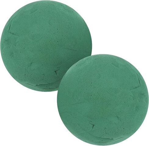 Healifty 2pcs Round Floral Foams Wet Foam Ball Table Centerpiece Floral Arrangement Accessory for Christmas Wedding Party Aisle Flowers Decoration in Saudi Arabia