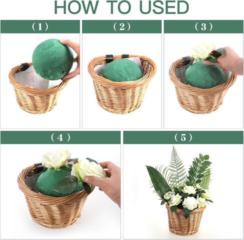 Healifty 2pcs Round Floral Foams Wet Foam Ball Table Centerpiece Floral Arrangement Accessory for Christmas Wedding Party Aisle Flowers Decoration in Saudi Arabia