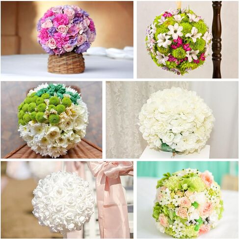 Healifty 2pcs Round Floral Foams Wet Foam Ball Table Centerpiece Floral Arrangement Accessory for Christmas Wedding Party Aisle Flowers Decoration in Saudi Arabia