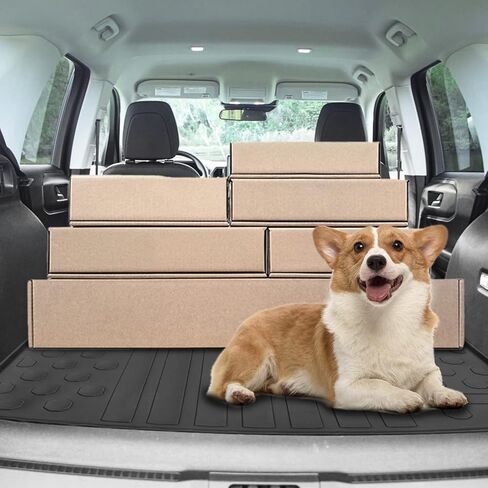 حصيرة بطانة حقيبة السيارة الخلفية متوافقة مع ملحقات Ford Bronco Sport 2021 2022 2023 2024 لجميع أنواع الطقس، مضادة للخدش، مقاومة للماء، واقي حصيرة صندوق السيارة TPE in Kuwait