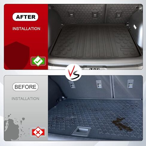 حصيرة بطانة حقيبة السيارة الخلفية متوافقة مع ملحقات Ford Bronco Sport 2021 2022 2023 2024 لجميع أنواع الطقس، مضادة للخدش، مقاومة للماء، واقي حصيرة صندوق السيارة TPE in Kuwait