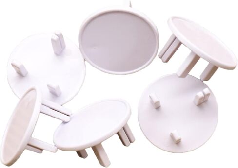 Firm Fixing, Safer for Kids, 3 Hole Outlet Cover with ABS Material, Protects Against Dust and (Black) in Saudi Arabia