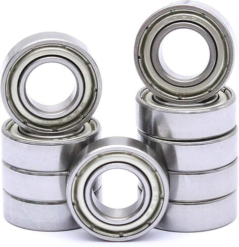 FKG 688-ZZ 8x16x5mm Deep Groove Ball Bearing Double Metal Shields Bearing Pre-Lubricated, Set of 10 in Saudi Arabia