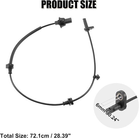 X AUTOHAUX 57450-T7A-003 ABS عجلة السرعة الاستشعار الجبهة اليمنى لهوندا HR-V 2015-2021 1.8L 1.5L لهوندا XR-V 2015-2021 1.8L 1.5L in Saudi Arabia
