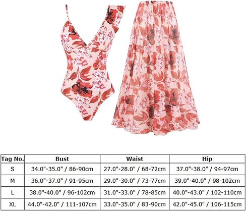 IBAKOM One Piece Swimsuit with Cover Ups Women Push Up Two Pieces Bathing Suit Sexy Bikini Set Wrap Skirt Swimwear Sarong in Saudi Arabia