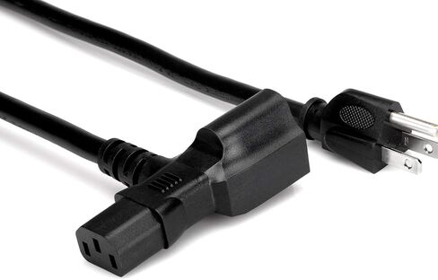 Hosa PWD-401 Piggyback IEC C13 إلى NEMA 5-15P سلك الطاقة، 1 قدم in Kuwait
