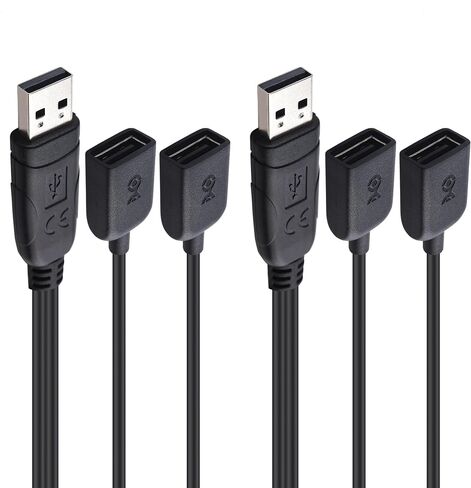 Cable Matters USB Splitter 1 in 2 Out, USB Power Splitter, 1ft in Kuwait