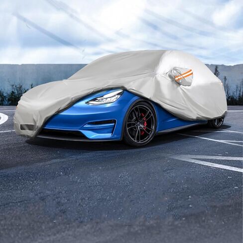 BougeRV لملحقات غطاء السيارة Tesla Model Y غطاء مقاوم للماء في جميع الأحوال الجوية مع شبكة تهوية ومنفذ شحن مناسب لطراز Tesla Y 2020 2021 2022 in Kuwait