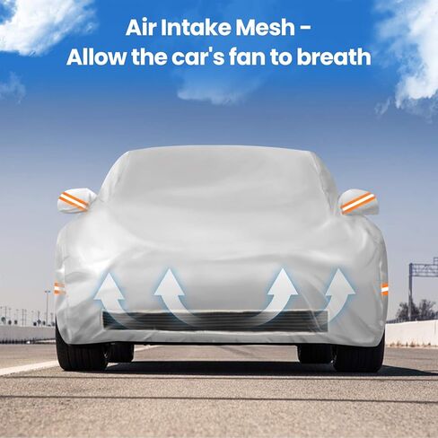 BougeRV لملحقات غطاء السيارة Tesla Model Y غطاء مقاوم للماء في جميع الأحوال الجوية مع شبكة تهوية ومنفذ شحن مناسب لطراز Tesla Y 2020 2021 2022 in Kuwait