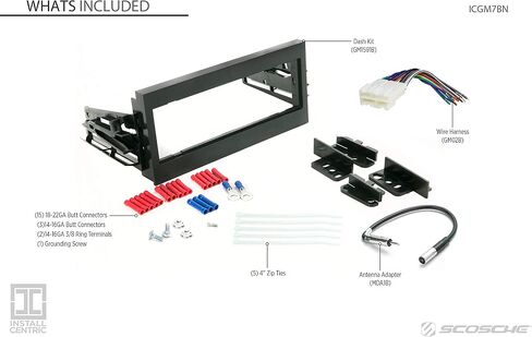 Scosche GM1591B Single DIN Radio Installation Dash Kit Compatible with Select 1992-04 General Motors Vehicles - GM - See Fit Guide in Images to Verify Your Vehicle in Saudi Arabia