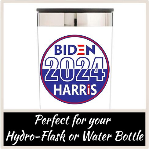 ملصق انتخابات بايدن هاريس 2024 - ملصق سياسي للرئيس جو وكامالا (3 × 3 بوصة) | لمصد السيارة التلقائي لنافذة التصويت الديمقراطي-IC + أفضل من المغناطيس in Kuwait