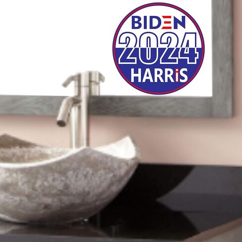 ملصق انتخابات بايدن هاريس 2024 - ملصق سياسي للرئيس جو وكامالا (3 × 3 بوصة) | لمصد السيارة التلقائي لنافذة التصويت الديمقراطي-IC + أفضل من المغناطيس in Kuwait