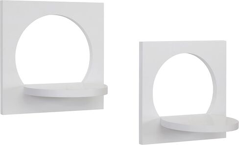 Danya B. مجموعة من 2 رفوف صورة ظلية - أبيض in Kuwait