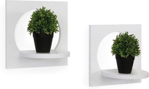 Danya B. مجموعة من 2 رفوف صورة ظلية - أبيض in Kuwait