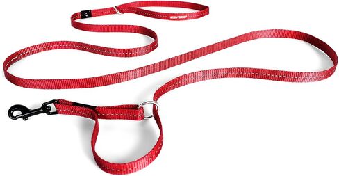 EzyDog Vario 4 Multi-Function Adjustable Dog Leash and Slip Lead - Converts to 6 Foot or 3 Foot - Perfect for Training and Reflective for Nighttime Safety - for Large and Medium Dogs (Black) in Saudi Arabia