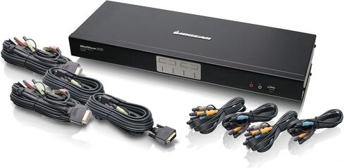 IOGEAR 4-Port Dual-Link DVI KVMP Pro Switch, w/Full Set of Cables,(GCS1204G) in Saudi Arabia