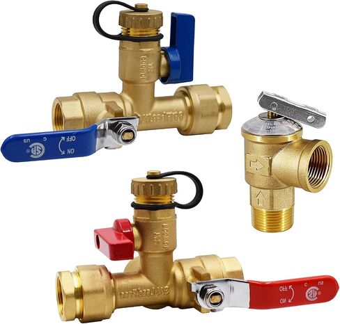 VAV Pressure Relief Valve, 3/4 Inch Thread, 150 PSI, 210F Max, Relief Valve Made of Lead-free Copper, CSA LISTED in Saudi Arabia