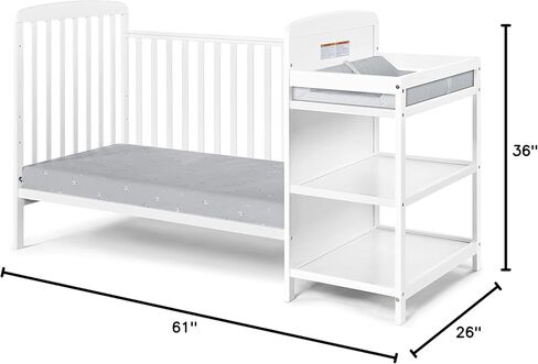 Suite Bebe Ramsey 3 in 1 Convertible Crib and Changer in an Espresso Finish in Saudi Arabia