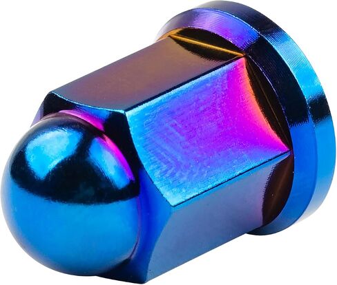 Titanium M6 M8 M10 Dome Head Acorn Nuts for Bicycle Motorcycle Exhaust Pipe Car Pack of 6 (M8, Black) in Saudi Arabia