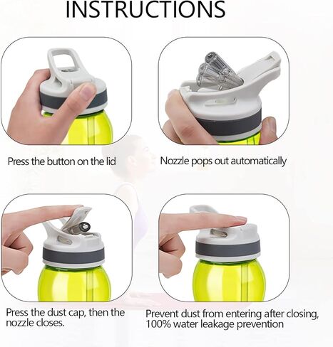 AceCamp 21oz Water Bottle with Straw Curved-Bottle Design Easy To Grip BPA Free Tritan Sports Fitness Bottle Leak-Proof Durable Blue in Kuwait