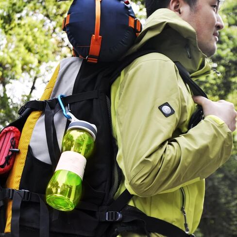 AceCamp 21oz Water Bottle with Straw Curved-Bottle Design Easy To Grip BPA Free Tritan Sports Fitness Bottle Leak-Proof Durable Blue in Kuwait