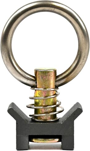VanEssential Venture L-Track Spring Loaded حلقة ربط قابلة للتعديل - أسود - 4 قطع in Kuwait