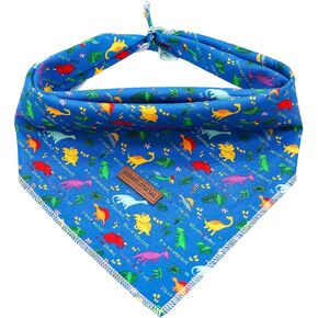 Elegant little tail Independence Day Dog Bandana, 1PC Washable Dog Scarf Female or Male Square Dog Bib Kerchief Scarf Adjustable Pet Bandana for Medium Large Dogs
