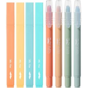 Mr. Pen- Aesthetic Highlighters and Gel Highlighters, 8 Pack, Pastel Color Bible Highlighter No Bleed, Highlighter Pens, No Bleed Highlighters for Bibles, Bible Highlighters and Pens No Bleed