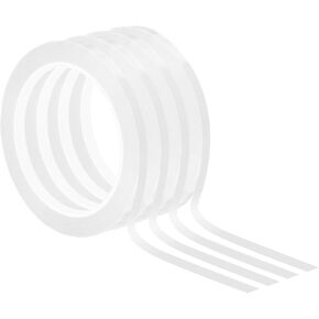 PATIKIL 1/8" Whiteboard Tape, 4 Pack Thin Dry Erase Tape for Graphic Chart Marking DIY Art, Pink