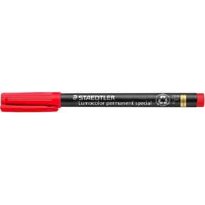 Staedtler Lumocolor Special, Fine, Permanent Marker For Coated surfaces and Glass, Red 319 F-2