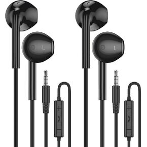 Wired Earbuds with Microphone,Wired Earphones in Ear Headphones HiFi Stereo in Kuwait