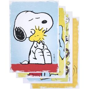 DaySpring - Peanuts - Encouragement - 4 Design assortment with Scripture - 12 Premium Boxed Cards & Envelopes (74870)