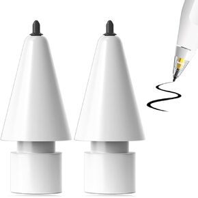 Upgraded Tips for Apple Pencil Tip, Safe Replacement Tips Anti-Scratch Pen Like Precise Control Rubber Nibs for Apple Pen (2 Pack)