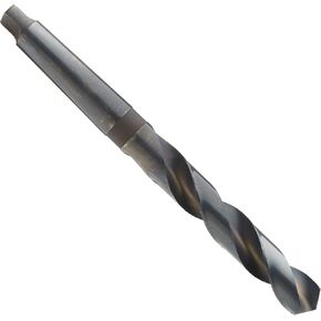 Chicago Latrobe - 53140 110 High-Speed Steel Taper Shank Drill Bit, Black Oxide Finish, #2 Morse Taper Shank, 118 Degree Conventional Point, 5/8" Size