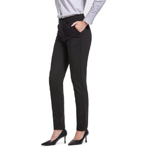 Bamans Dress Pants for Women Work Skinny leg Slacks Business Casual Office High Waisted Suit Ladies Trousers