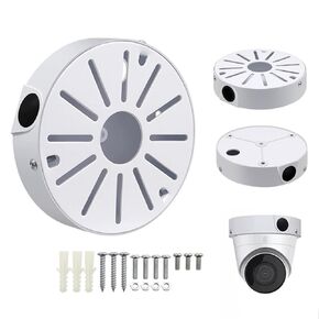 CCTV Camera Pole Mount for Dome Camera,Universal Dome Camera Mounting Junction Box Adapter Compatible with Duahua IP Camera Arlo Solar Panel Outdoor/Indoor Camera Electrical Box