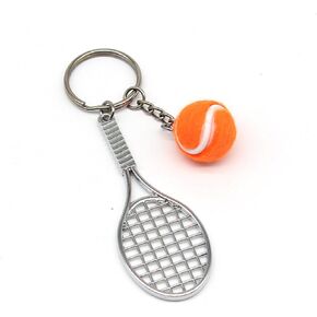 Gold Plated Tennis Racket Pearl Ball Pendant Necklace Exquisite Cute Hollow Out Sport Racket Racquet Chic Cubic Zirconia Geometric Long Chain Necklace for Women Teen Girls Sports Lover Fan Trendy Jewelry Gifts