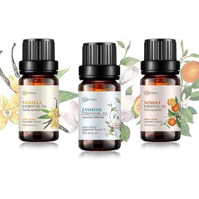 CoconutVanilla, Mango, Pineapple Essential Oil Set, 3x10ML Organic 100% Pure Plant Oil for Diffuser, Aroma, Spa, Massage, Yoga, Perfume,