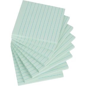 Vanpad Lined Sticky Notes 4x4 Inches, Light Pink Ruled Self-Stick Pads, Easy to Post for Home, Office, Notebook, 8 Pads/Pack