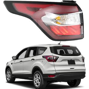 WFLNHB Left Side Outer Tail Light Assembly Replacement for Escape 2017 2018 2019 Driver Side Rear Brake Lamp with Blub GNT56215209